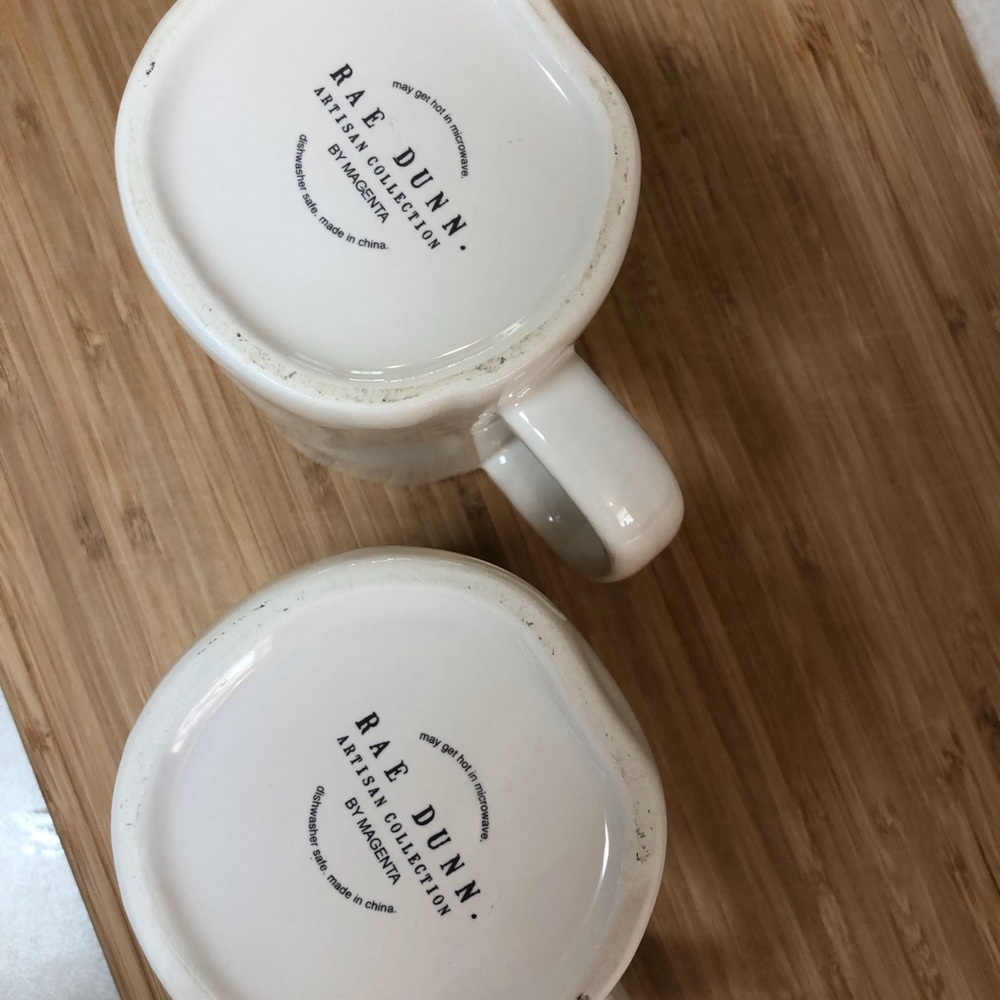 Two Rae Dunn coffee mugs - Picture 3 of 3